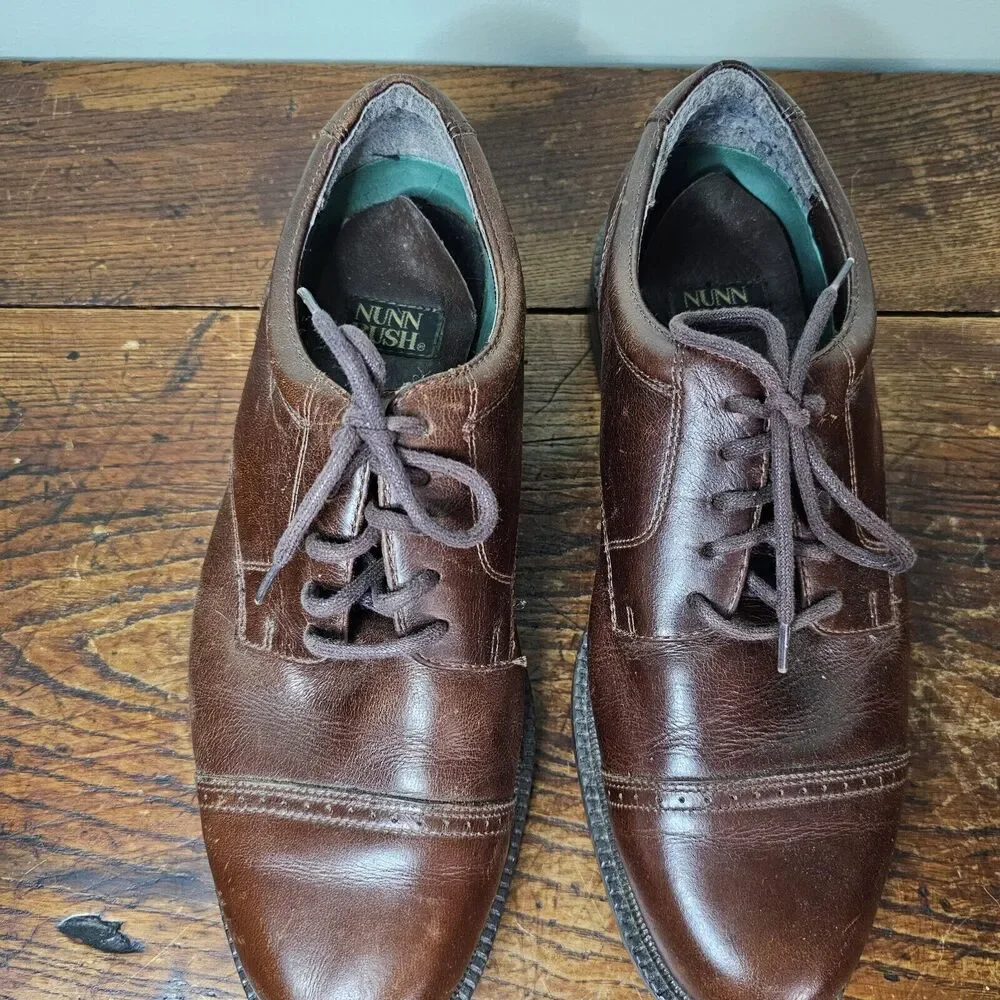 Nunn Bush Mens Oxford Leather‎ Brown Shoes Size 11 81250-51